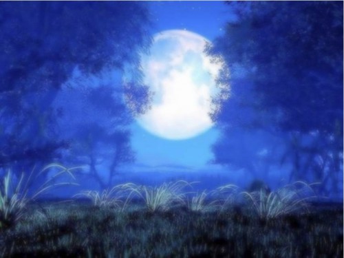 lune, bleue, pleine lune,