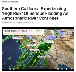 riviere atmospherique,tempete atmosphérique,californie,pluies,inondations