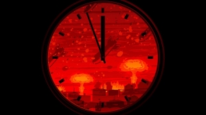 apocalypse,horloge,peur,fin du monde,nucléaire,changement climat,réchauffement,guerre,trump,