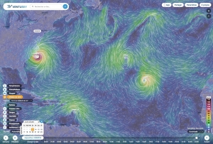 ouragans,florence,hélène,joyce,europe,tempête,atlantique,ventusky,windy,earth,météo